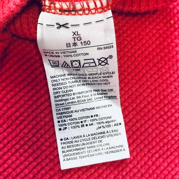 ⭐️5 for $25⭐️ RED / WHITE / BLUE GAP long sleeve - Picture 6 of 6